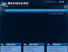 Tablet Screenshot of hatfieldice.com